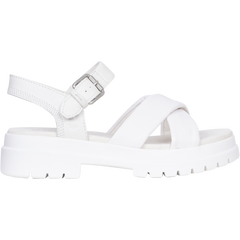 London Vibe Backstrap Sandal - White Full Grain