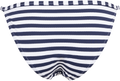 Pique Stripe Hipster W/Binding - White/Navy