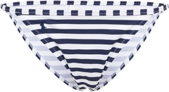 Pique Stripe Hipster W/Binding - White/Navy