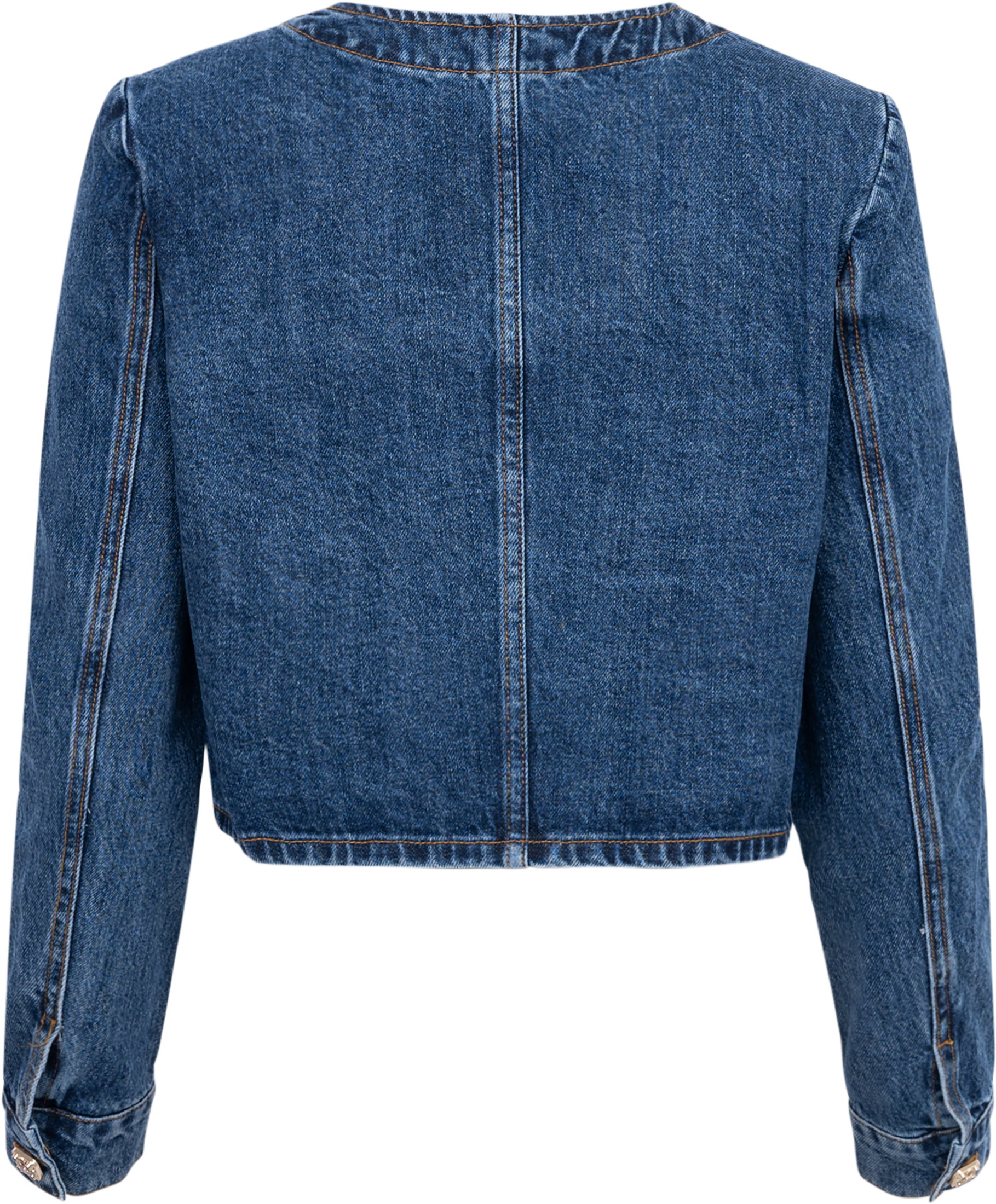 Buttoned Denim Jacket - Blue
