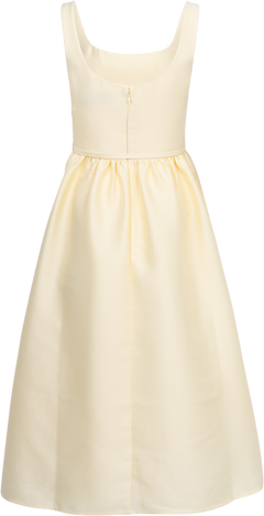 Taffeta Midi Dress - Yellow