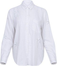 Charli - White Palm Tree Eyelet