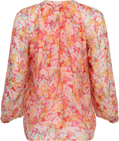 Octavia Silk-Rayon Blouse - Orange