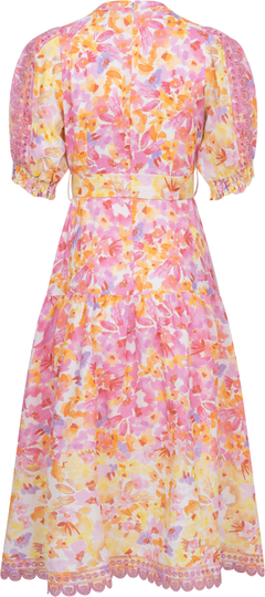 Hayden Long Linen Dress - Pink