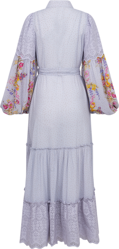 Cotton Slub Shirt Dress - Flower Market