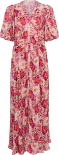 SH - Crepe Satin Rouching Gown - Blushed Blossom