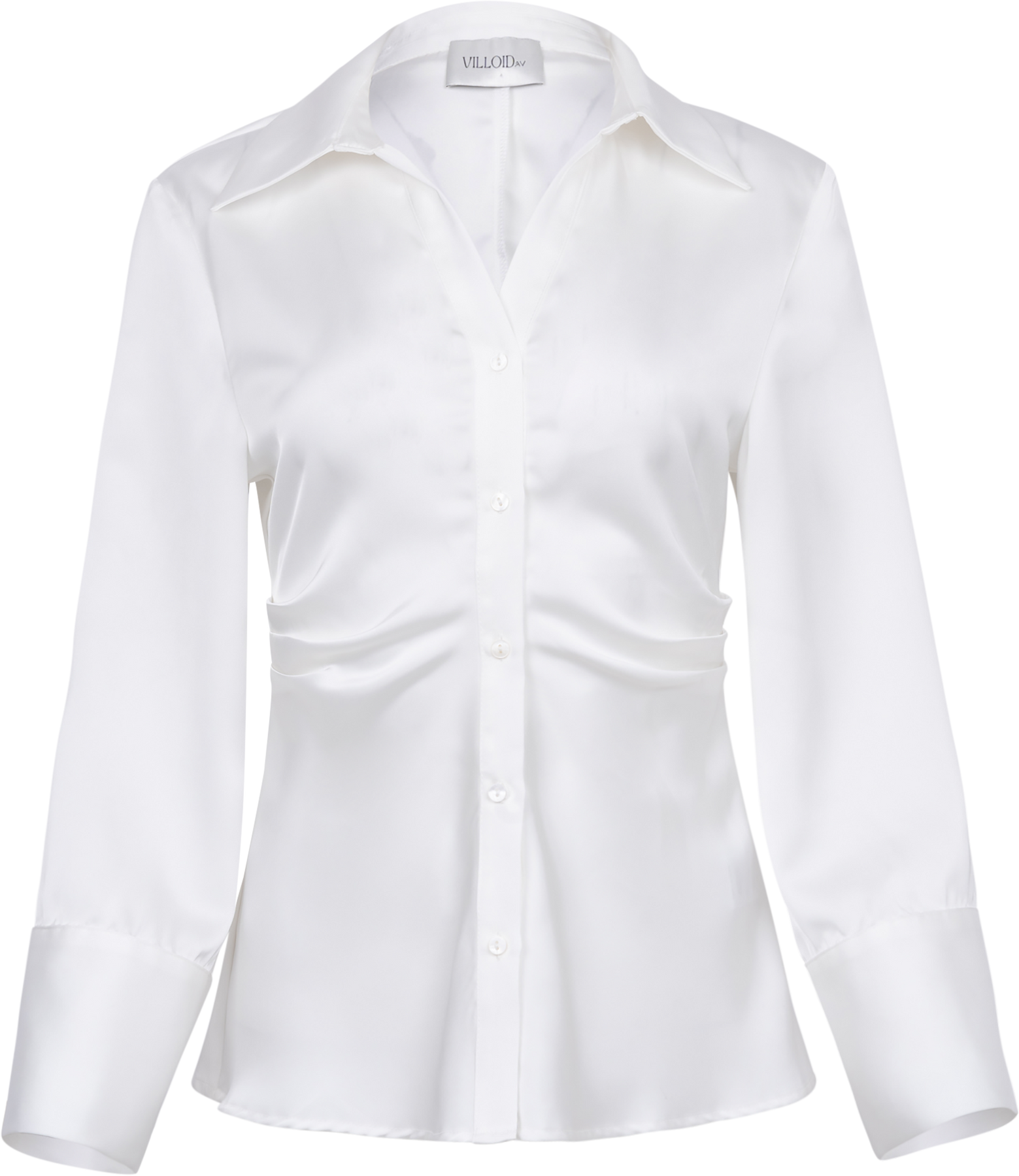 Lola Satin Shirt - Off White