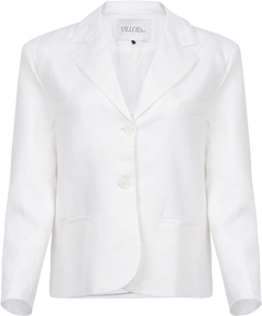Ma Linen Blazer - White