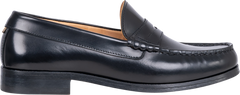 Rivet Leather Loafers - Black
