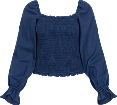 Mila Blouse - Navy
