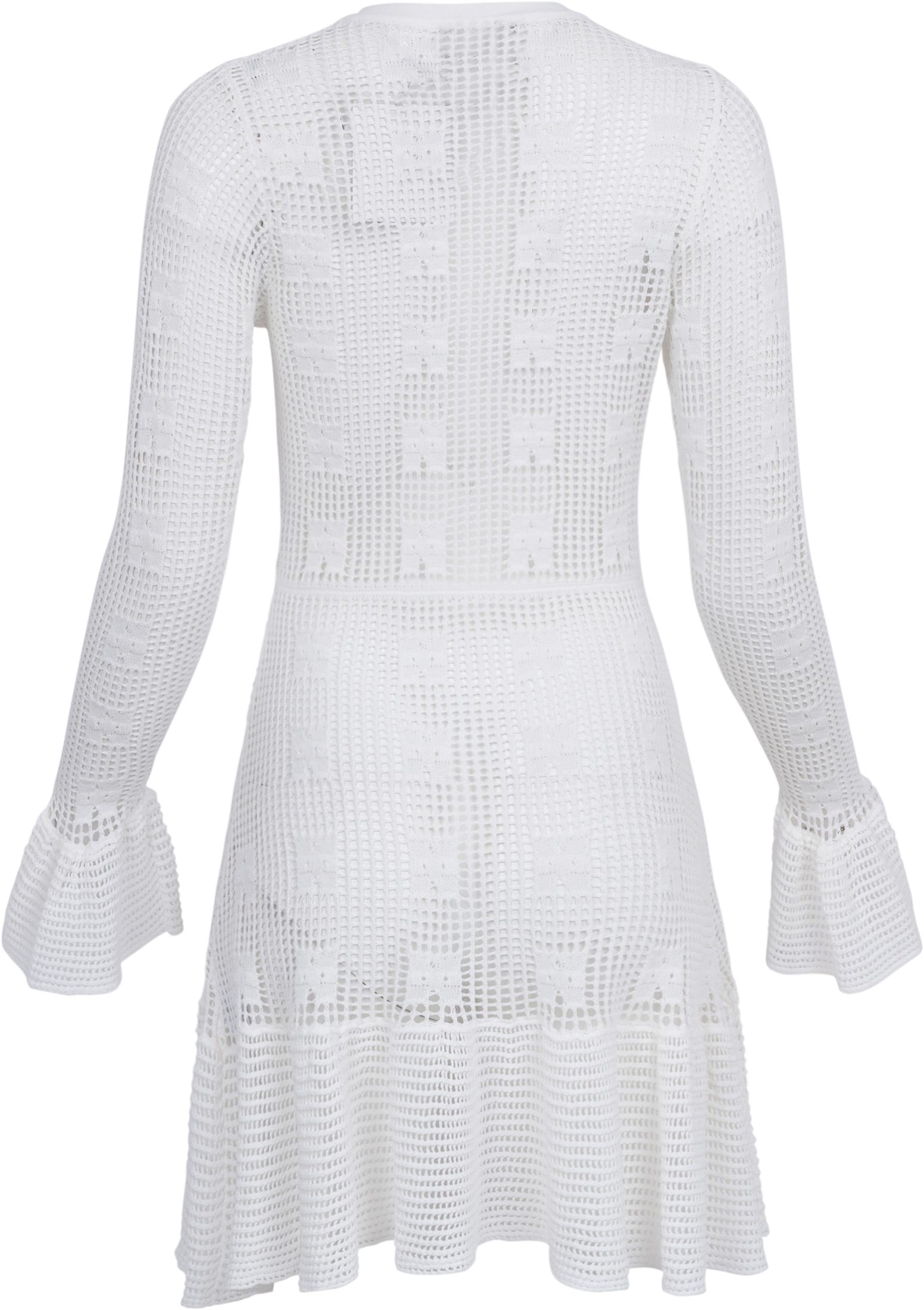 Kiki Crochet Knit Dress - White