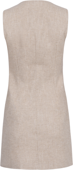 Mila Linen Mini Dress - Natural