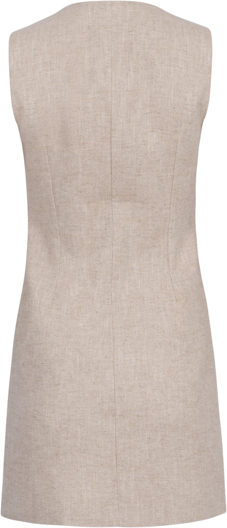 Mila Linen Mini Dress - Natural