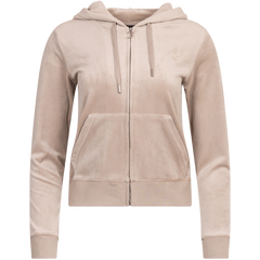 Robertson Classic Velour Zip Hoodie - String