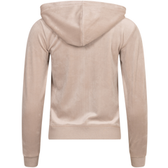 Robertson Classic Velour Zip Hoodie - String