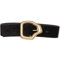 Ako Belt - Black Suede Gold