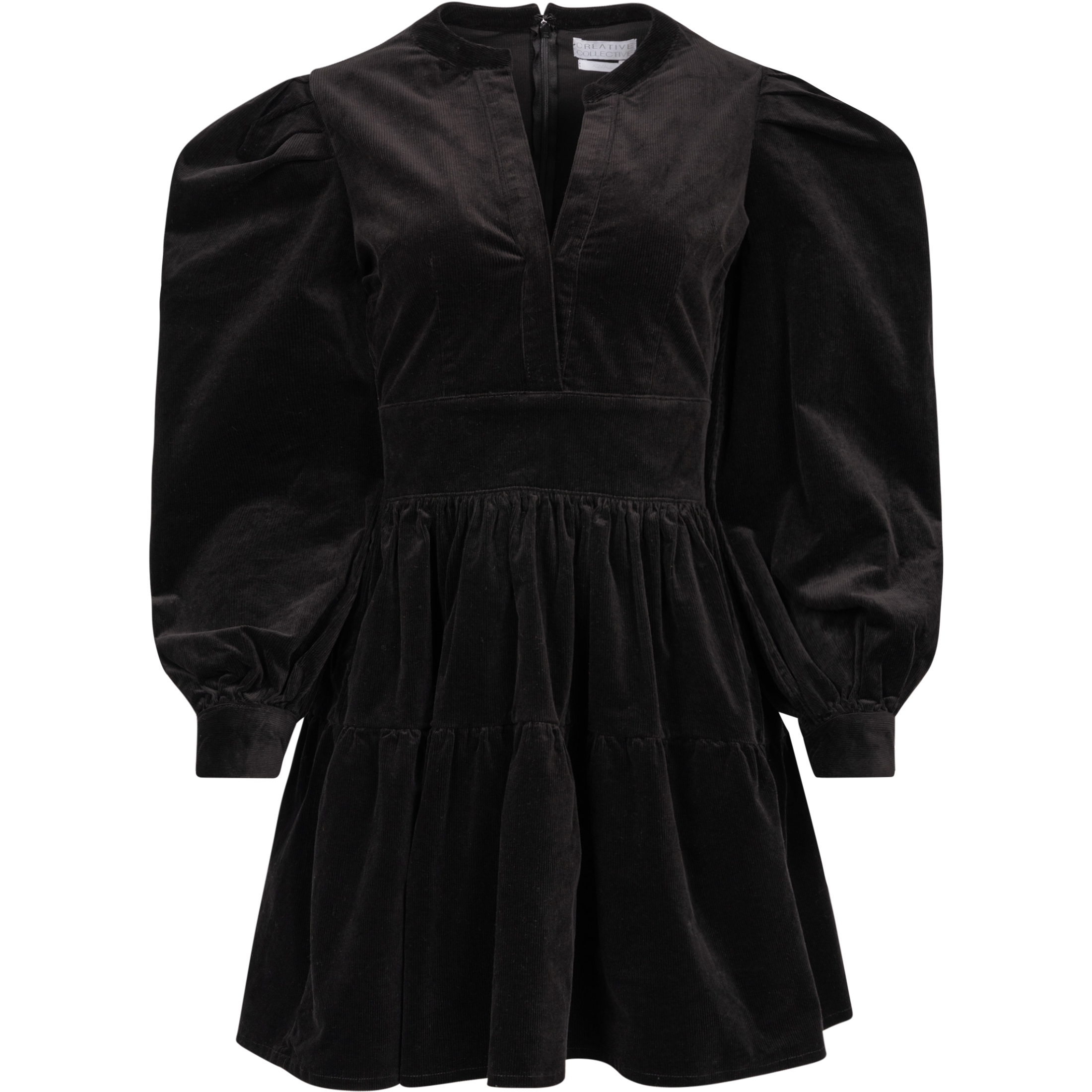 Isabella Corduroy Dress - Black