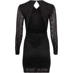 Ava Short Dress - Black