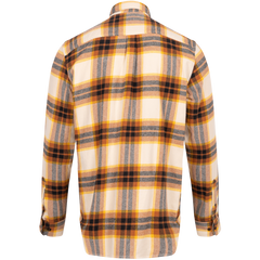 Ls Heavy Flannel Plaid Shirt Regular - White Smoke Yd