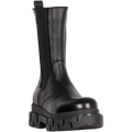 Anastasia Leather Ankle Boots - Black