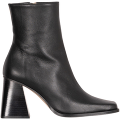 South Bicolor Leather Boot - Stone Beige Black