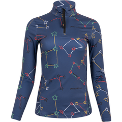 W Booster 1/2 Zip Top - Cosmic Blue