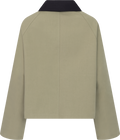 Joel Canvas Jacket - Army/Black