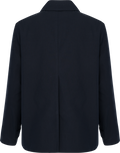 Short Cotton Car Coat - Evening Blue