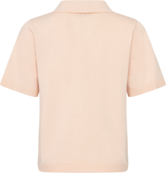 Helen Polo Knit Cardigan - Apricot