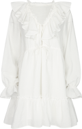 Aldora Boho Dress - White
