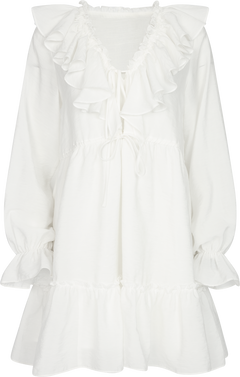 Aldora Boho Dress - White