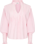 Emma Stripe Blouse - Pink