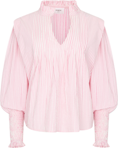 Emma Stripe Blouse - Pink