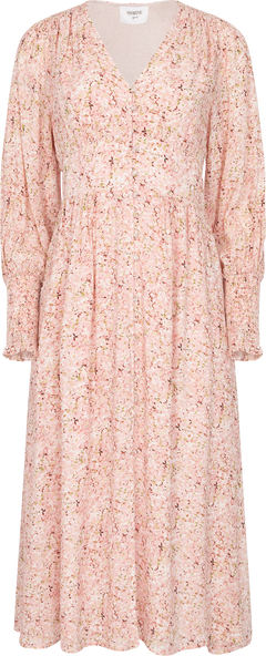 Una Viscose Crepe Dress - Pink