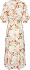 Gyri Flower Garden Dress - Coral