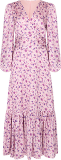 Lana Satin Maxi Dress - Pink Floral