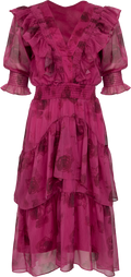 Astrid Chiffon Dress - Pink
