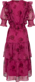 Astrid Chiffon Dress - Pink