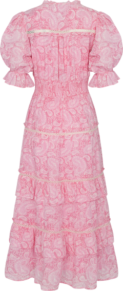 Vera Paisley Dress - Pink Paisley