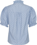 Signy Stripe Emb Blouse - Blue Stripe