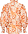 Sibba Patchwork Blouse - Coral