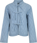 Emma Tieband Quilt Jacket - Blue