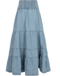 Vendla Denim Maxi Skirt - Blue