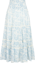 Vendla Flower Dobby Skirt - Blue Dobby Flower