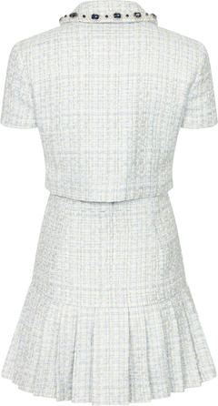Boucle Mini Dress - Blue