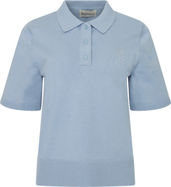 Esther Polo Knit Top - Blue