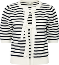 Frida Bow Knit - Off White/Blue
