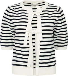 Frida Bow Knit - Off White/Blue