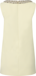 Crepe Bow Mini Dress - Yellow