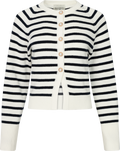 Pernille Knit Cardigan - Navy Striped